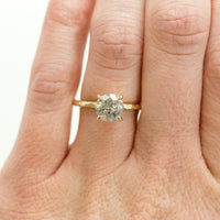 Salt & Pepper Diamond Engagement Ring